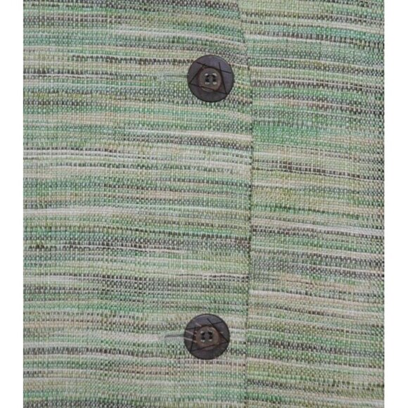 Alfred Dunner Ladies 8 Shades of Green Woven Blazer Jacket Size 8 Career Church - Picture 3 of 9